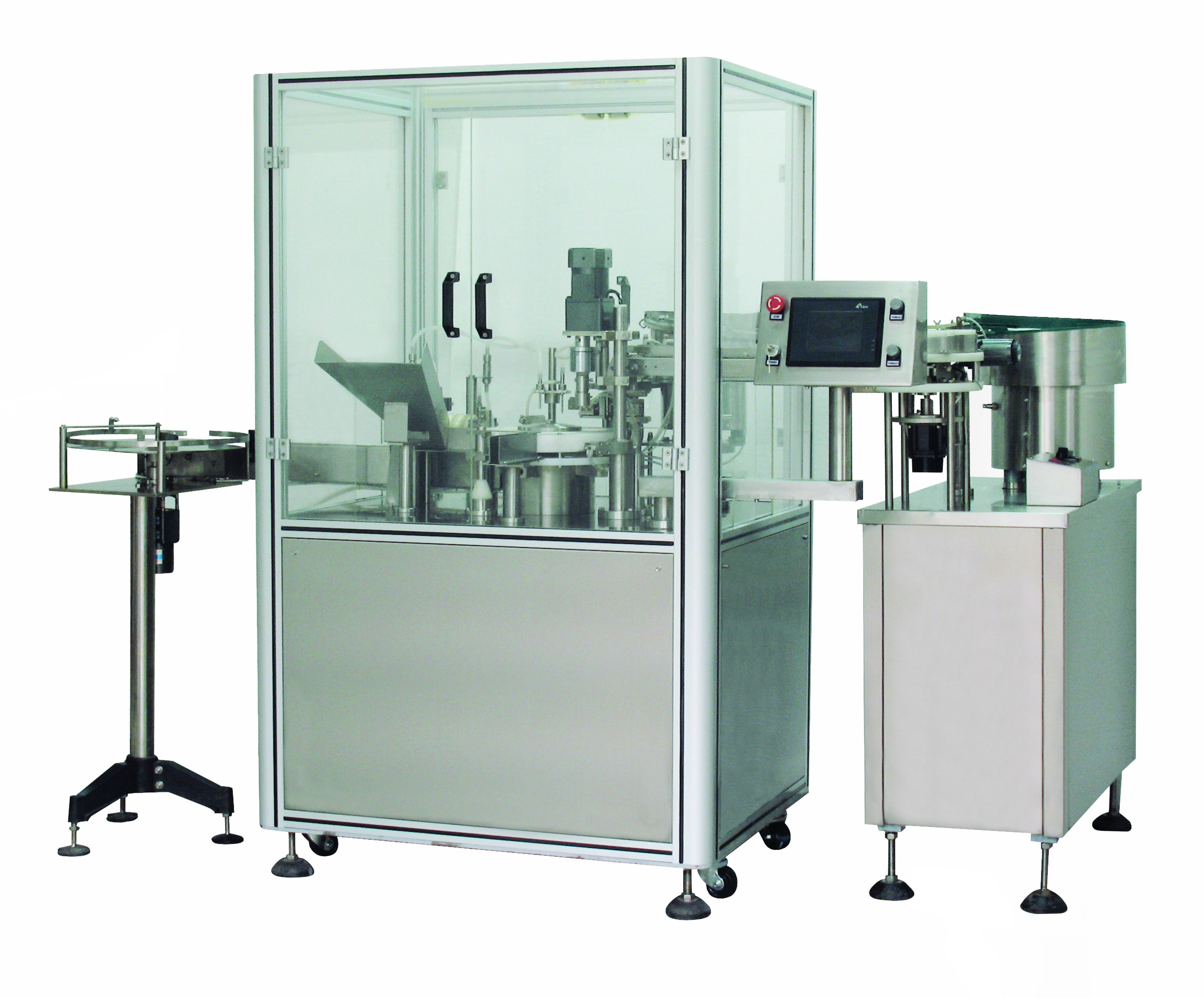 ZHR-SGW全自動(dòng)雙工位乳液灌裝旋蓋機(jī)