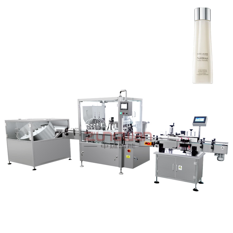 品牌液體灌裝機，潔顏水灌裝旋蓋機，全自動灌裝生產(chǎn)線制造商